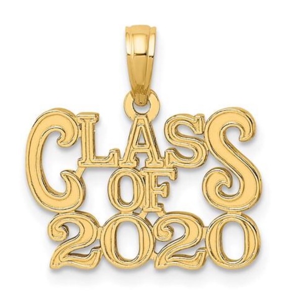 14K Yellow Gold Class of 2020 Graduation Charm